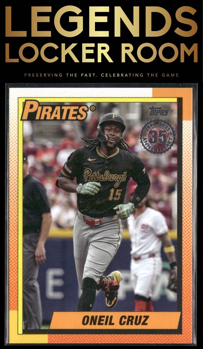 2025 Topps #90B2-25 Oneil Cruz 1990 Topps Baseball 35th Anniversary (Series Two)