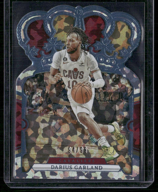 2023-24 Panini Crown Royale #17 Darius Garland Crystal Blue #/99