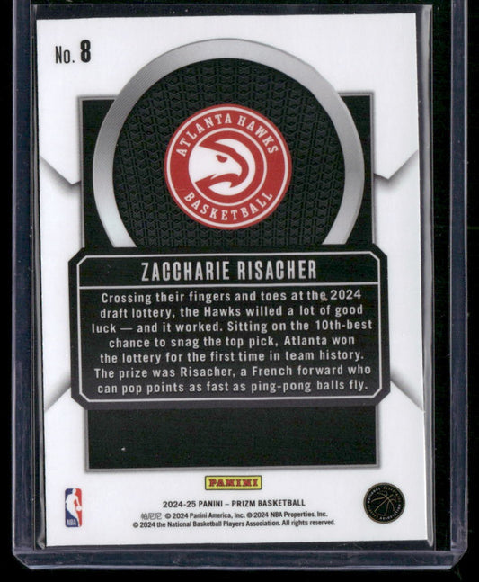 2024-25 Panini Prizm #8 Zaccharie Risacher Talismen