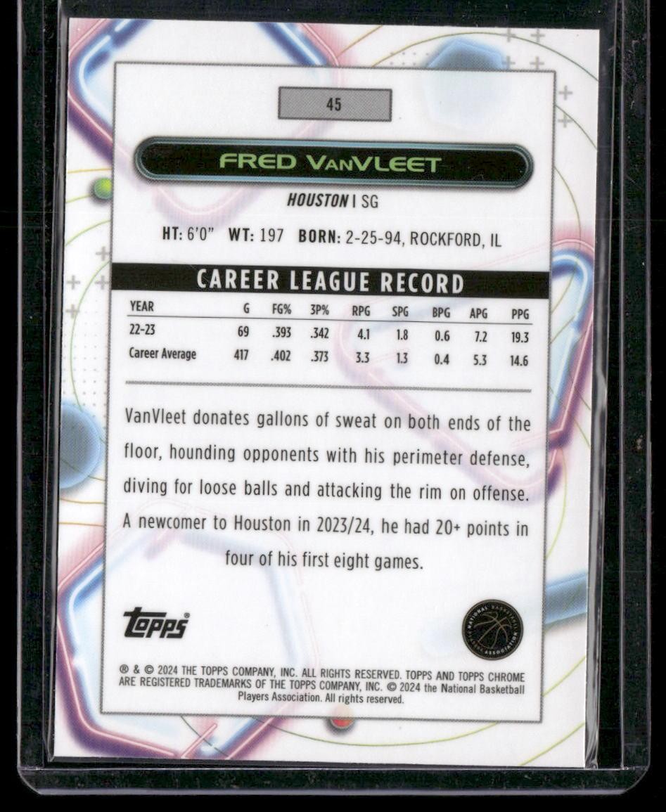 2023-24 Topps Chrome Cosmic #45 Fred VanVleet