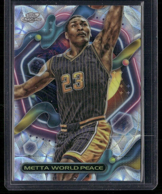 2023-24 Topps Chrome Cosmic #52 Metta World Peace Nucleus Refractors