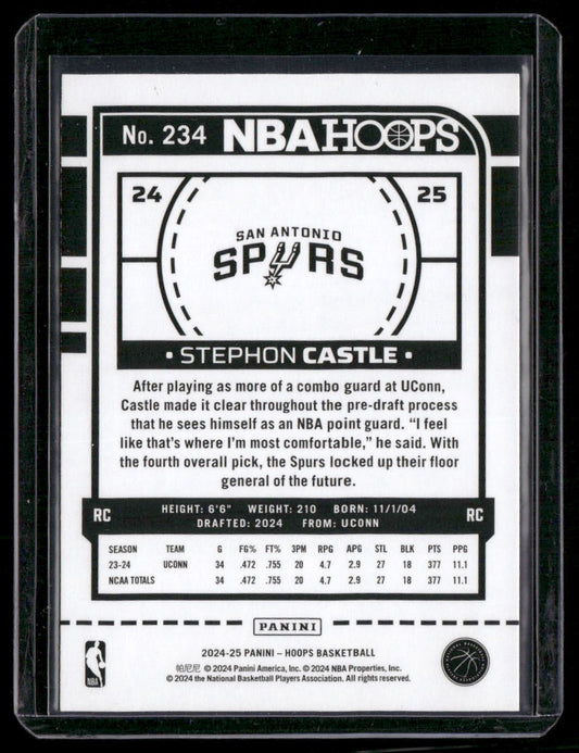 2024-25 Hoops #234 Stephon Castle
