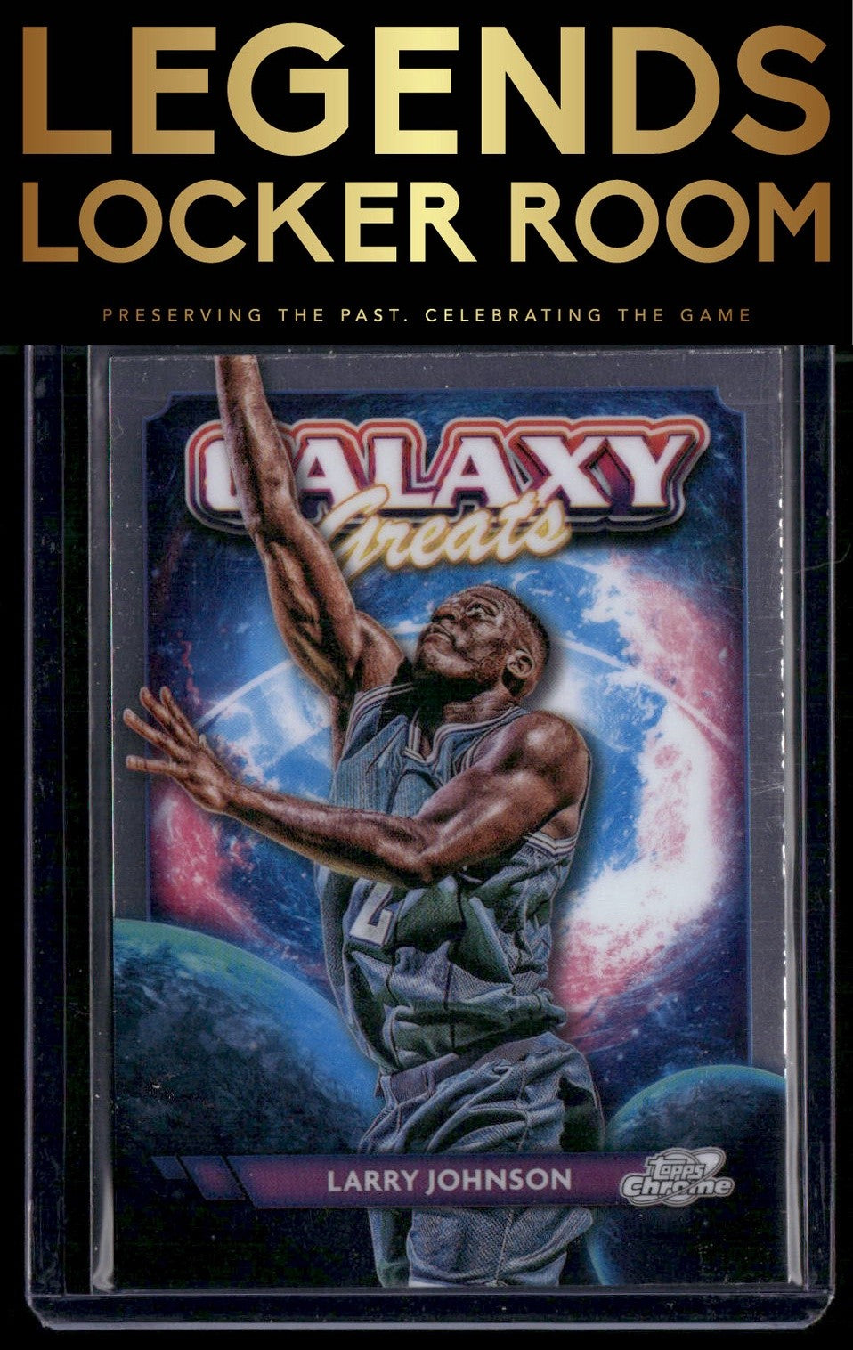 2023-24 Topps Chrome Cosmic #GG-3 Larry Johnson Galaxy Greats