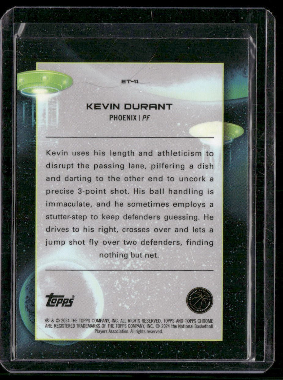 2023-24 Topps Chrome Cosmic #ET-11 Kevin Durant Extraterrestrial Talent