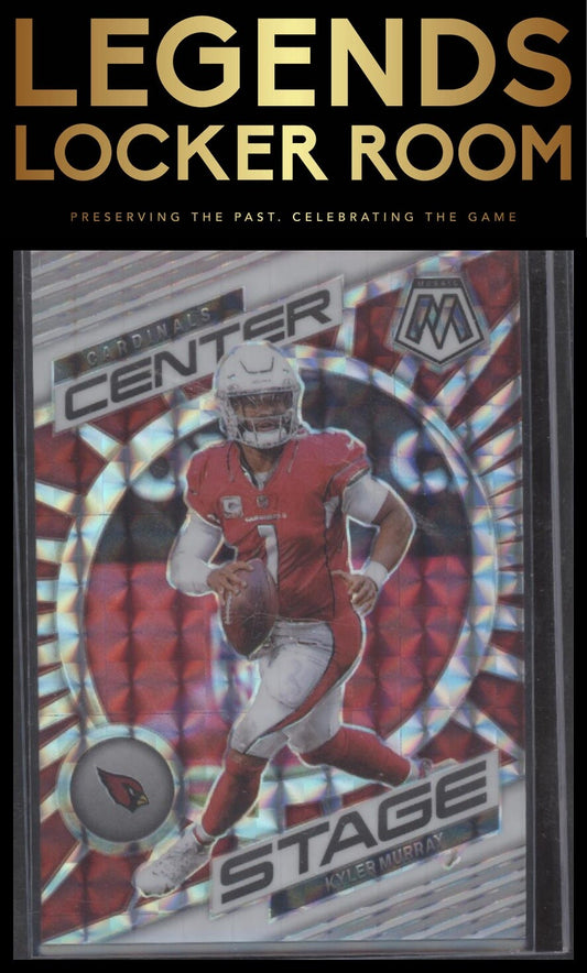 2023 Panini Mosaic #CS-KM Kyler Murray Center Stage Mosaic White #/25