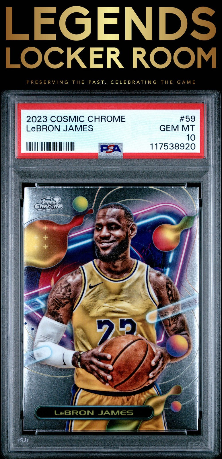 2023 Topps Cosmic Chrome #59 Lebron James PSA 10