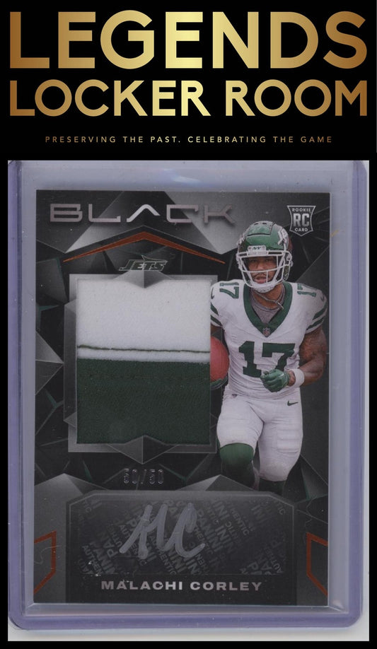 2024 Panini Black #214 Malachi Corley Citrine 50/50 Bookend!