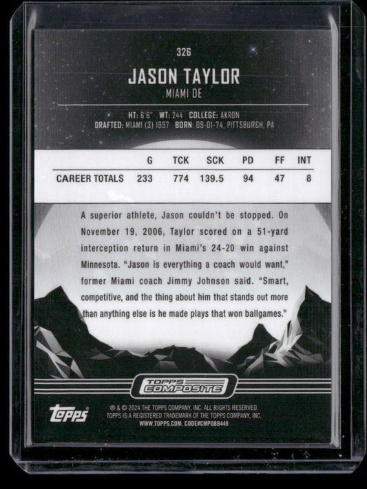 2023 Topps Composite #326 Jason Taylor