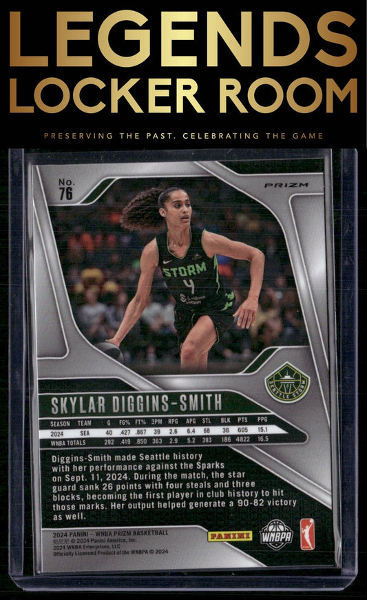 2024 Panini Prizm WNBA #76 Skylar Diggins-Smith Silver Prizms