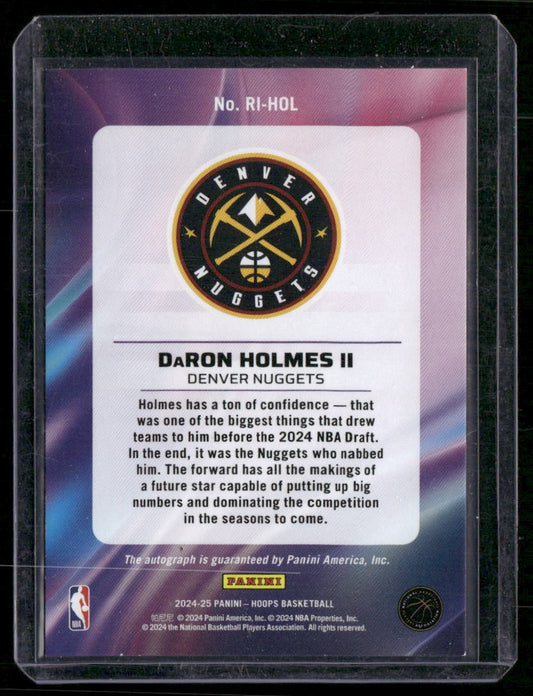 2024-25 Hoops #RI-HOL DaRon Holmes II Rookie Ink