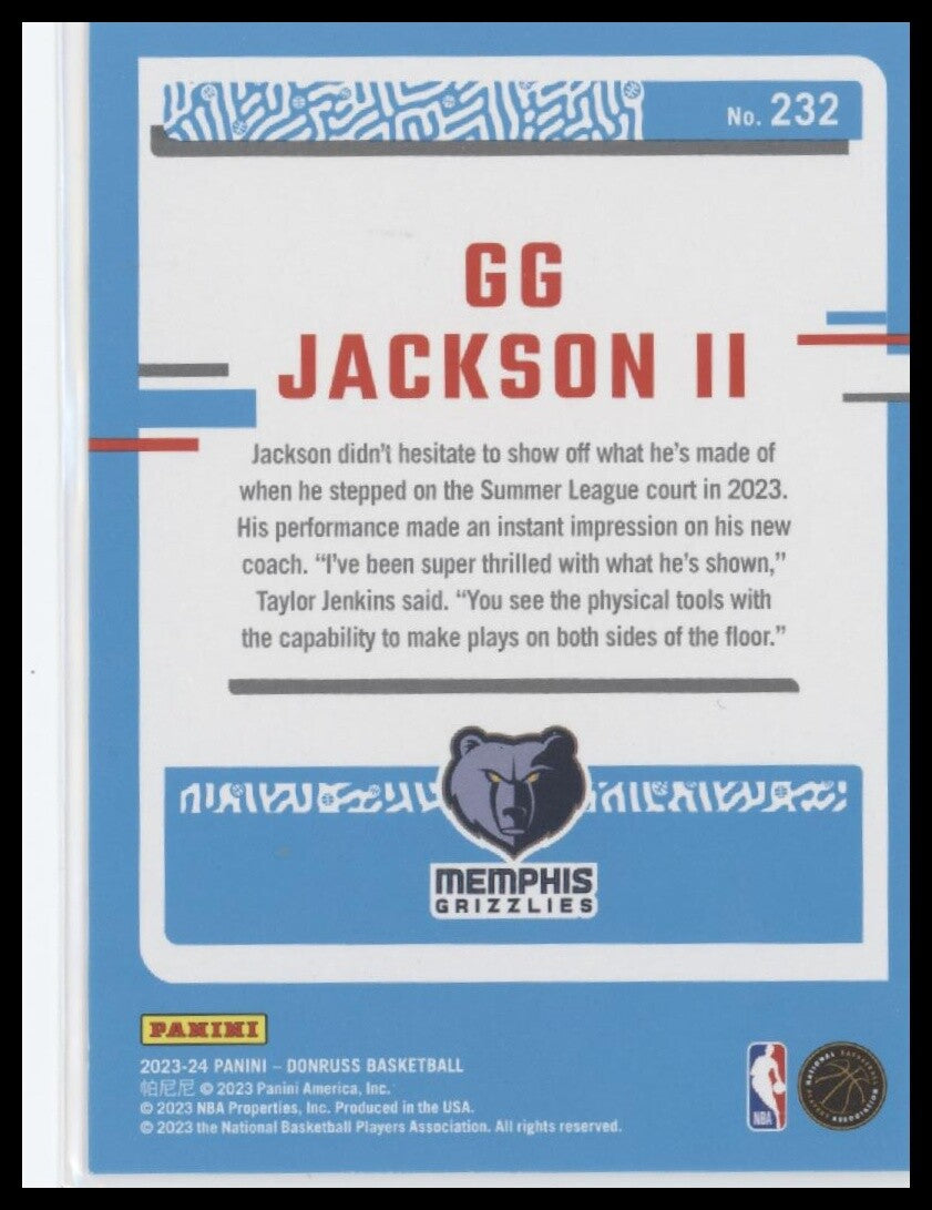2023-24 Donruss #232 GG Jackson II