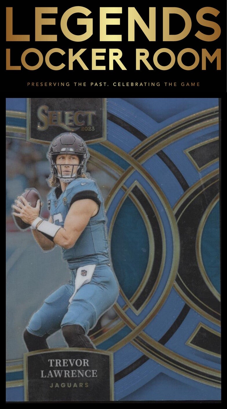 2023 Panini Select #181 Trevor Lawrence Light Blue Prizms #/99