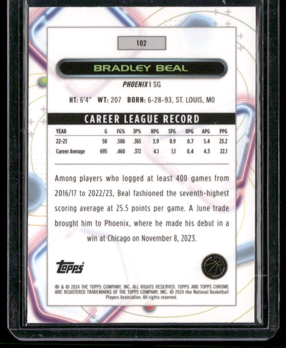 2023-24 Topps Chrome Cosmic #102 Bradley Beal