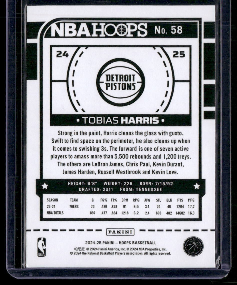 2024-25 Hoops #58 Tobias Harris
