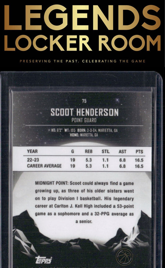 2023-24 Topps Midnight #75 Scoot Henderson