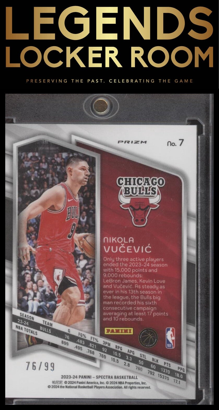 2023-24 Panini Spectra #7 Nikola Vucevic Interstellar #/99