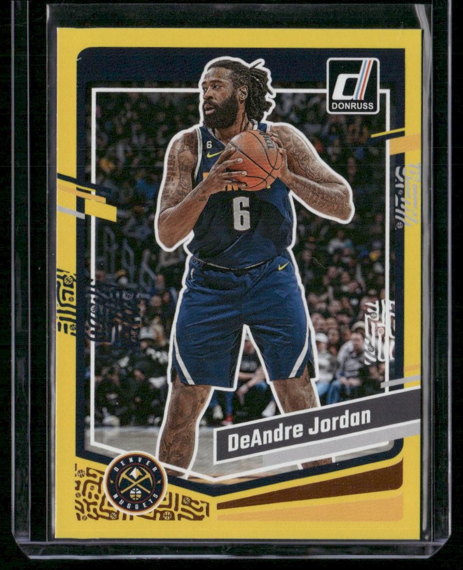 2023-24 Donruss #179 DeAndre Jordan Yellow Flood