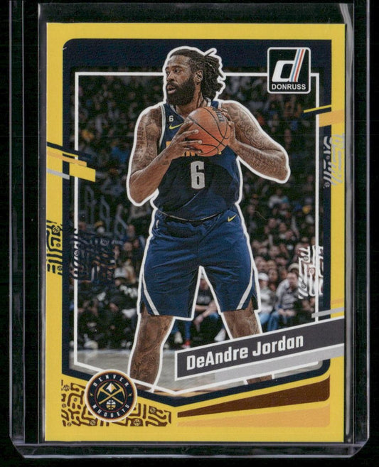 2023-24 Donruss #179 DeAndre Jordan Yellow Flood