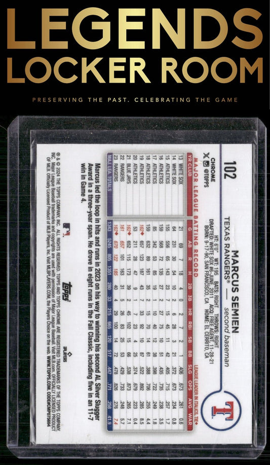 2024 Topps Chrome #102 Marcus Semien