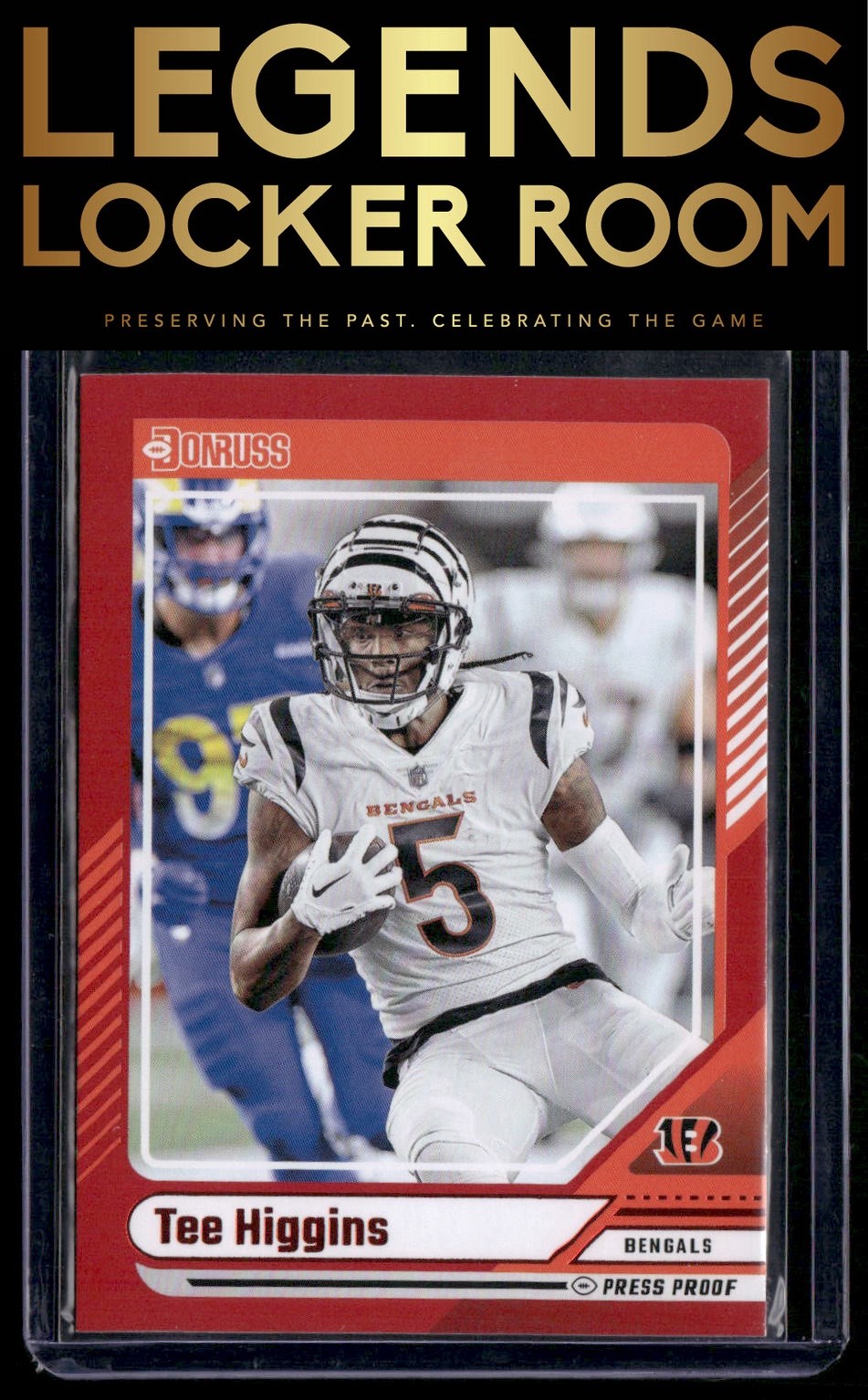 2024 Donruss #82 Tee Higgins Press Proof Red