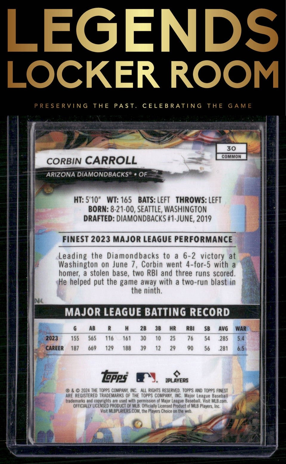 2024 Finest #30 Corbin Carroll