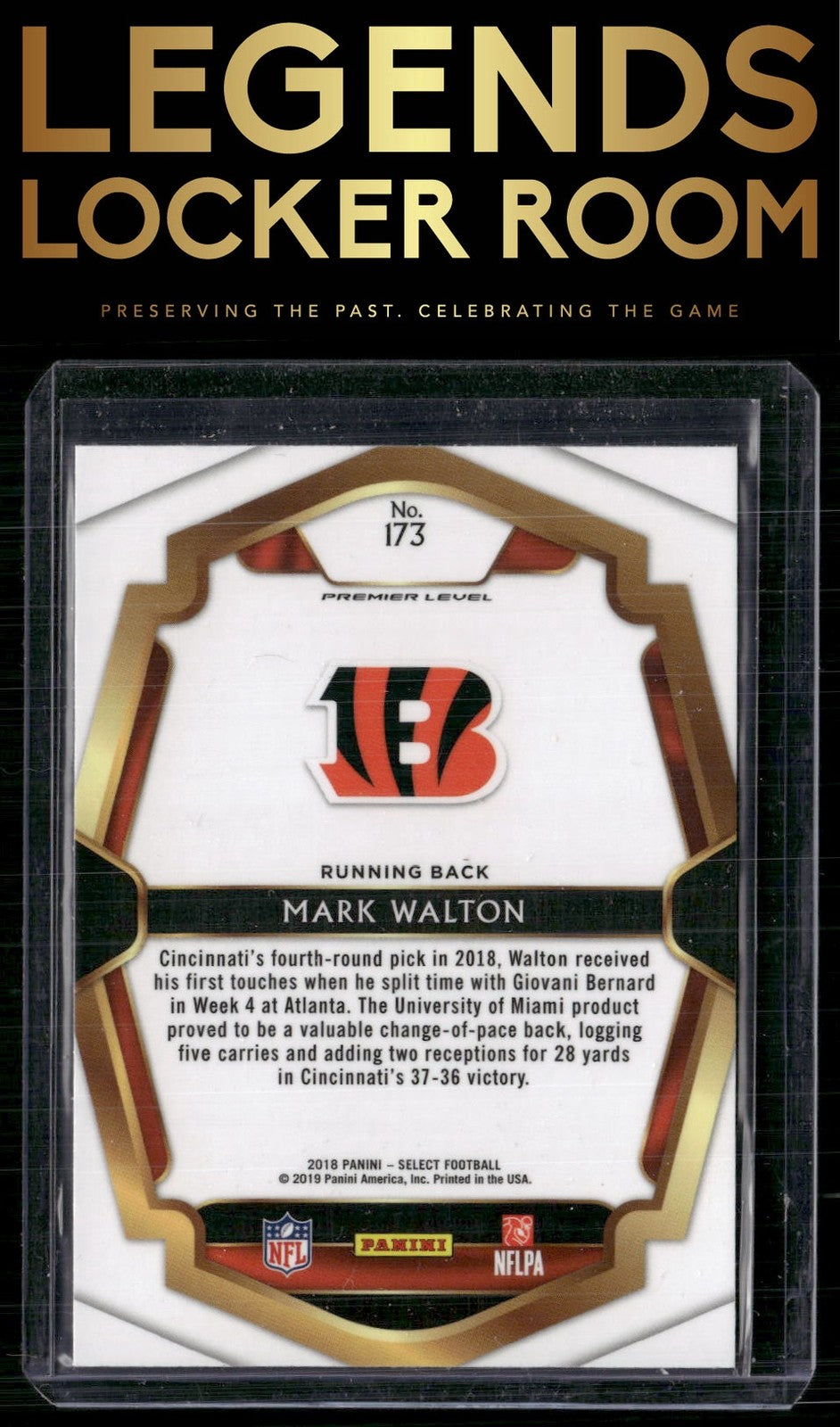 2018 Panini Select #173 Mark Walton