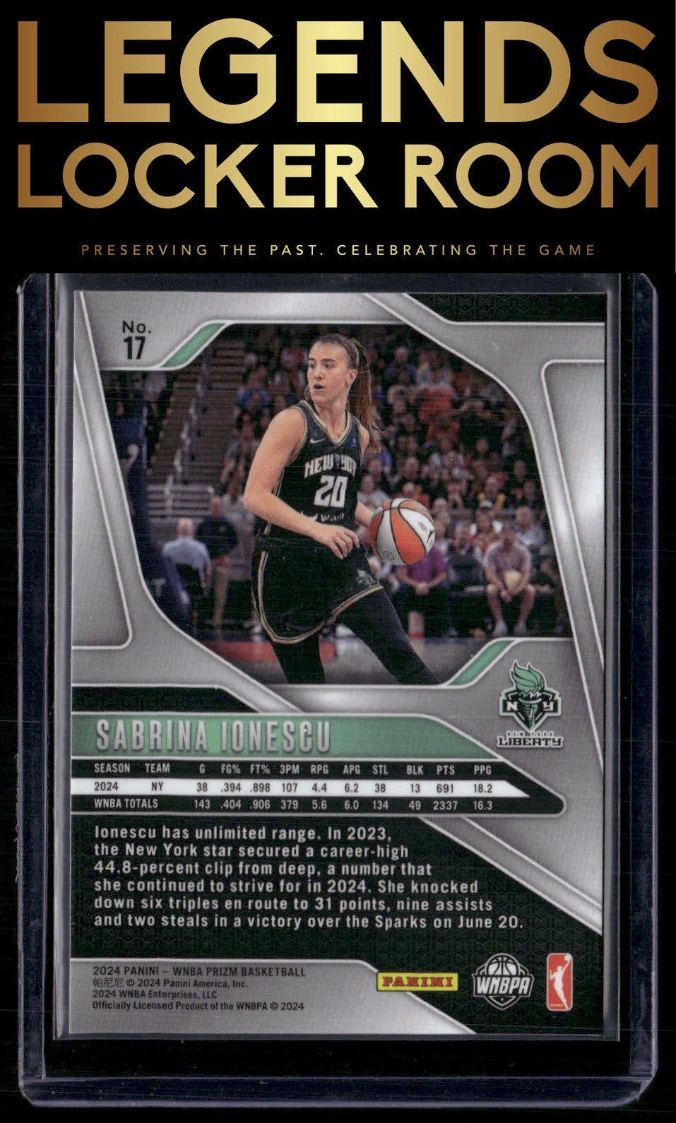 2024 Panini Prizm WNBA #17 Sabrina Ionescu