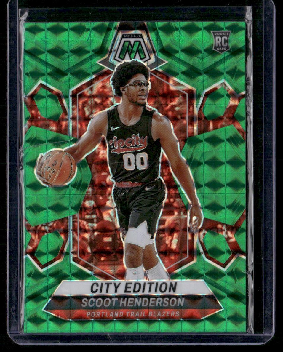 2023-24 Panini Mosaic #275 Scoot Henderson Green