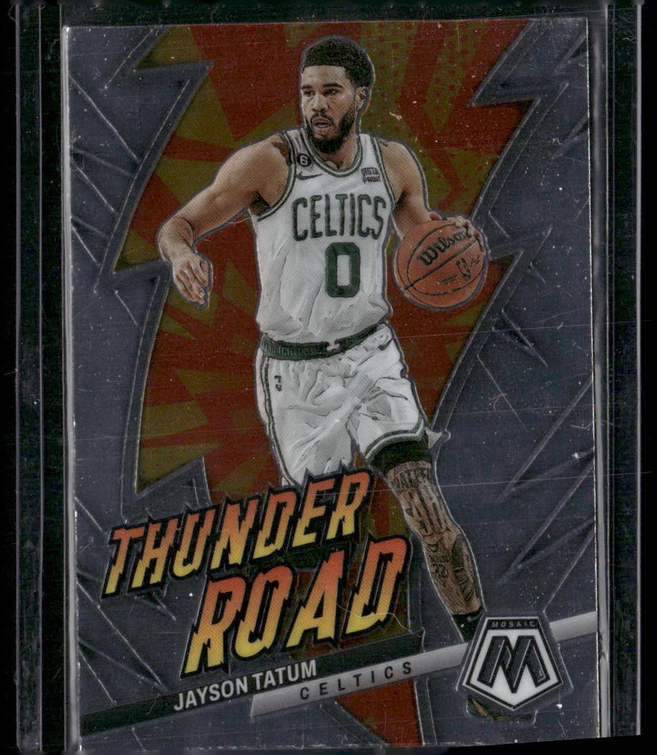 2022-23 Panini Mosaic #10 Jayson Tatum Thunder Road