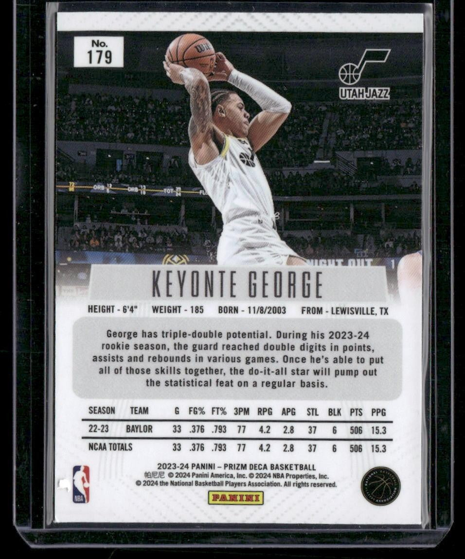 2023-24 Panini Prizm Deca #179 Keyonte George