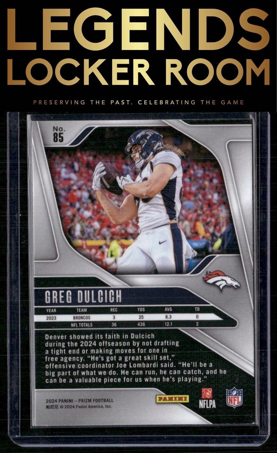 2024 Panini Prizm #85 Greg Dulcich