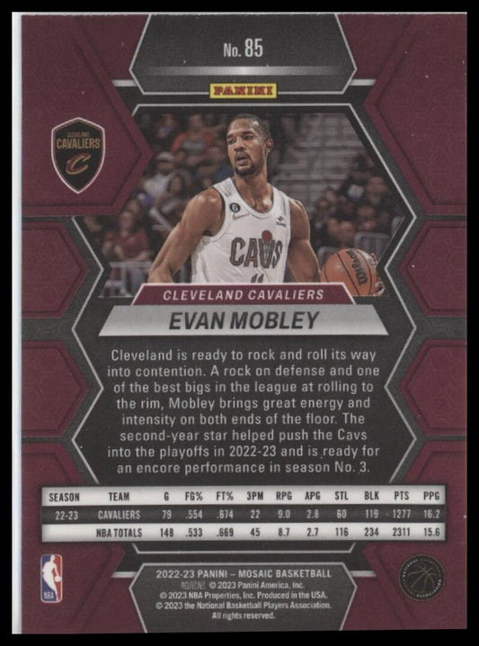 2022-23 Panini Mosaic #85 Evan Mobley
