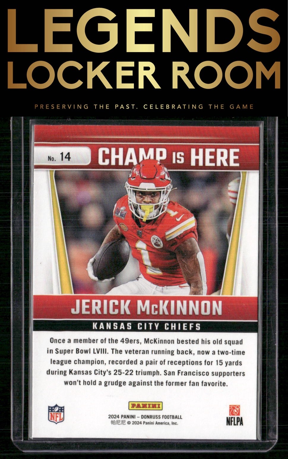 2024 Donruss #14 Jerick McKinnon Champ is Here