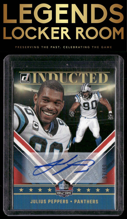 2024 Donruss #I-JP Julius Peppers Inducted Autographs #/99