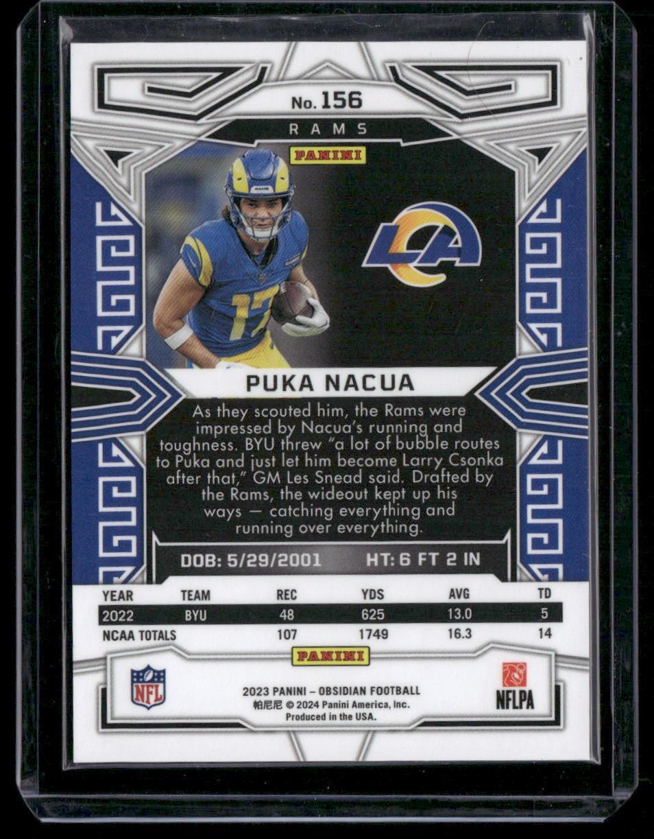 2023 Panini Obsidian #156 Puka Nacua