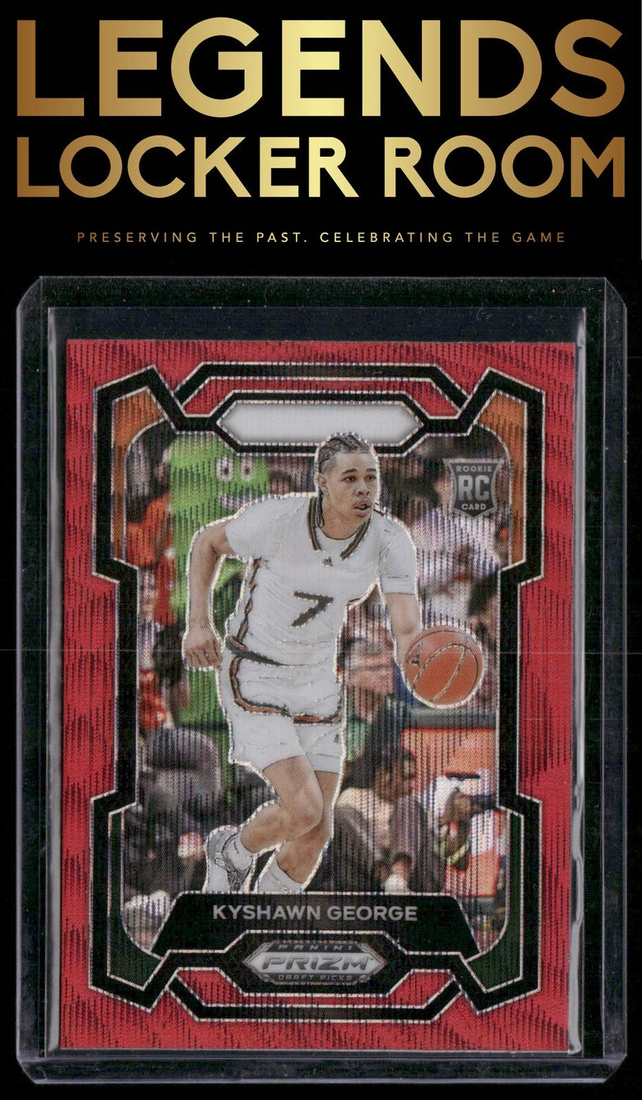 2024 Panini Prizm Draft Picks #71 Kyshawn George Prizms Red Wave