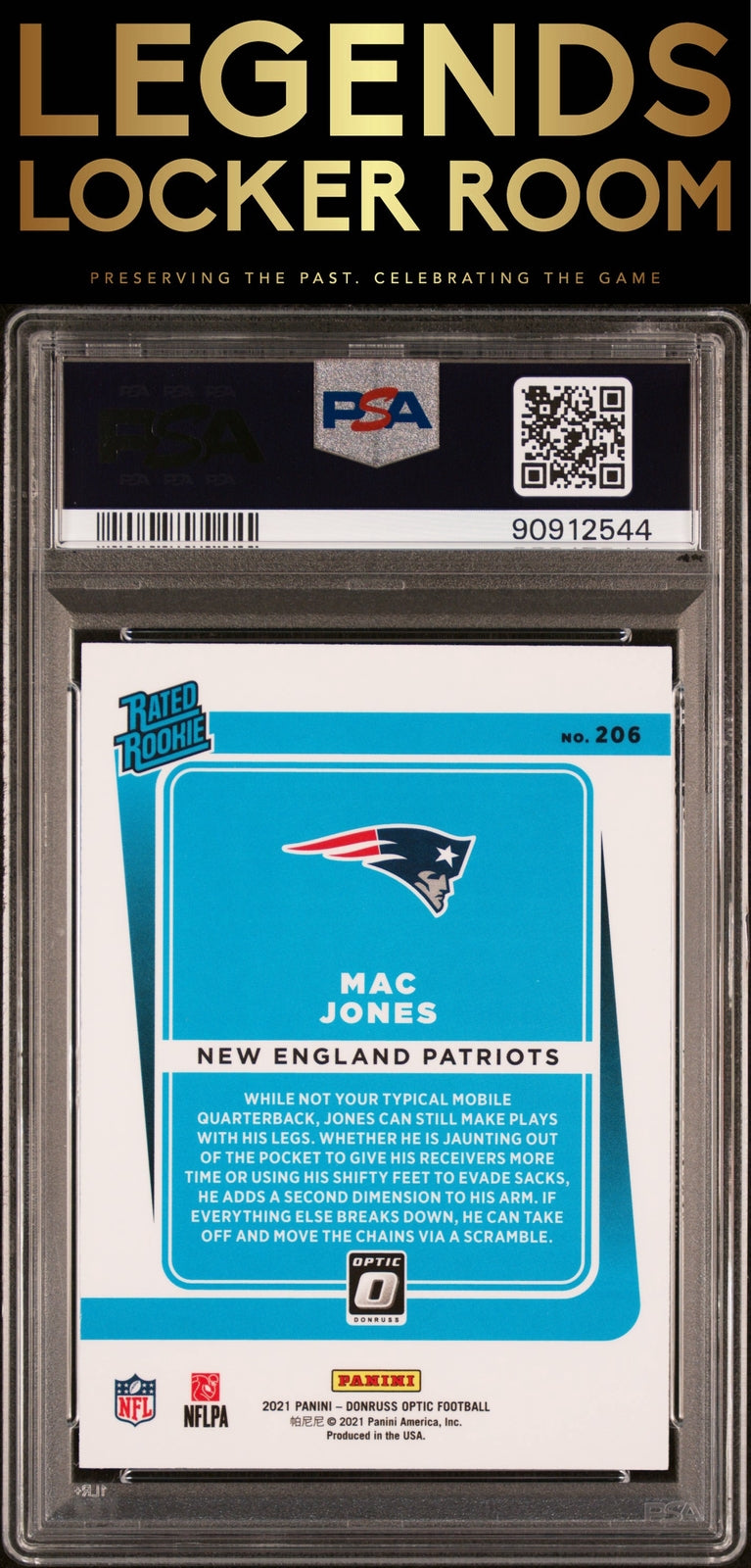 2021 Panini Donruss Optic #206 Mac Jones PSA 9