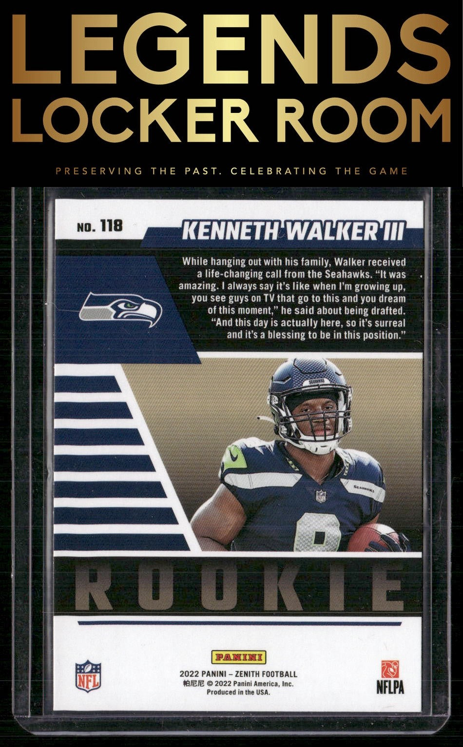 2022 Zenith #118 Kenneth Walker III Retail