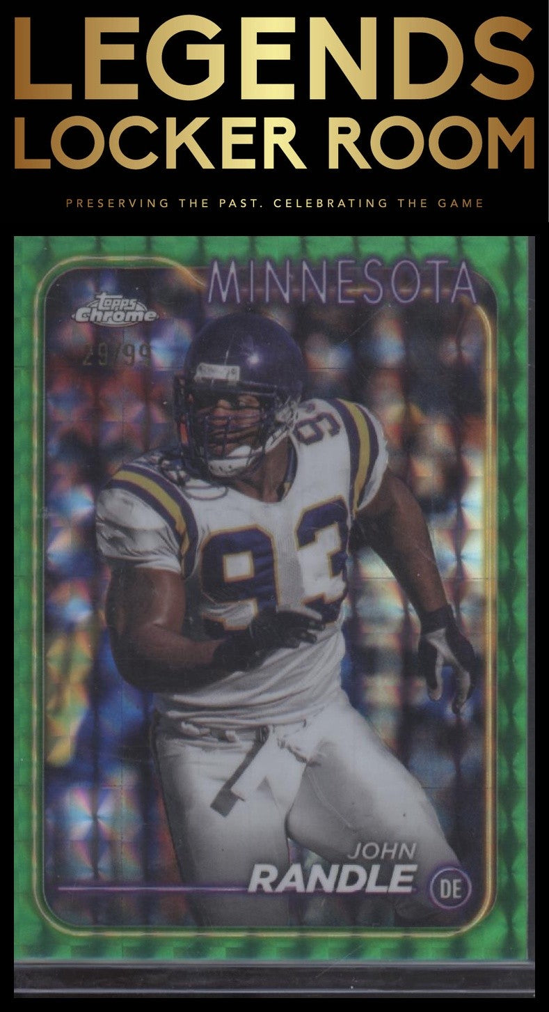 2024 Topps Chrome #114 John Randle Green Geometric Refractor #/99