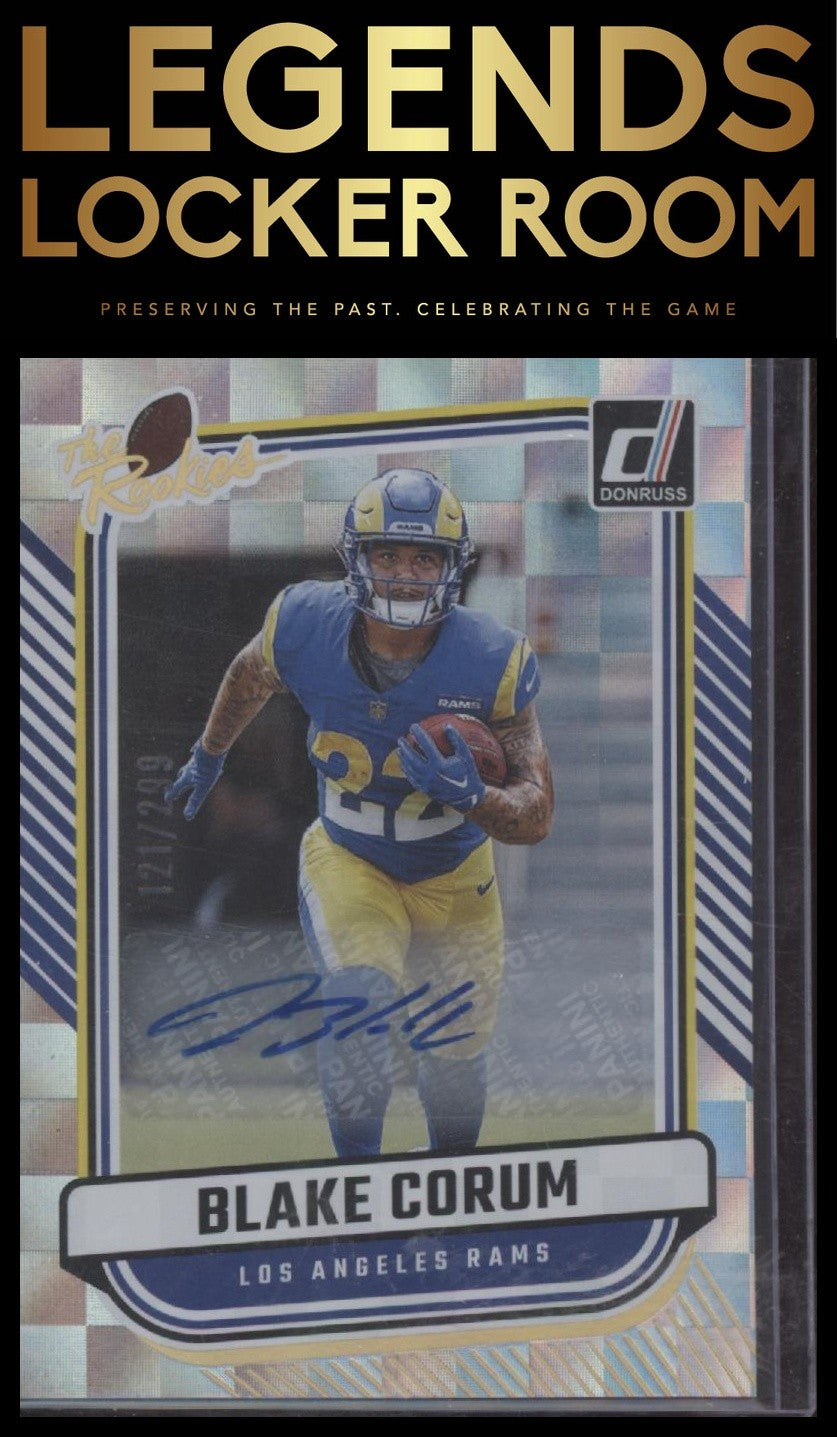 2024 Donruss #TR-29 Blake Corum The Rookies Autographs #/299