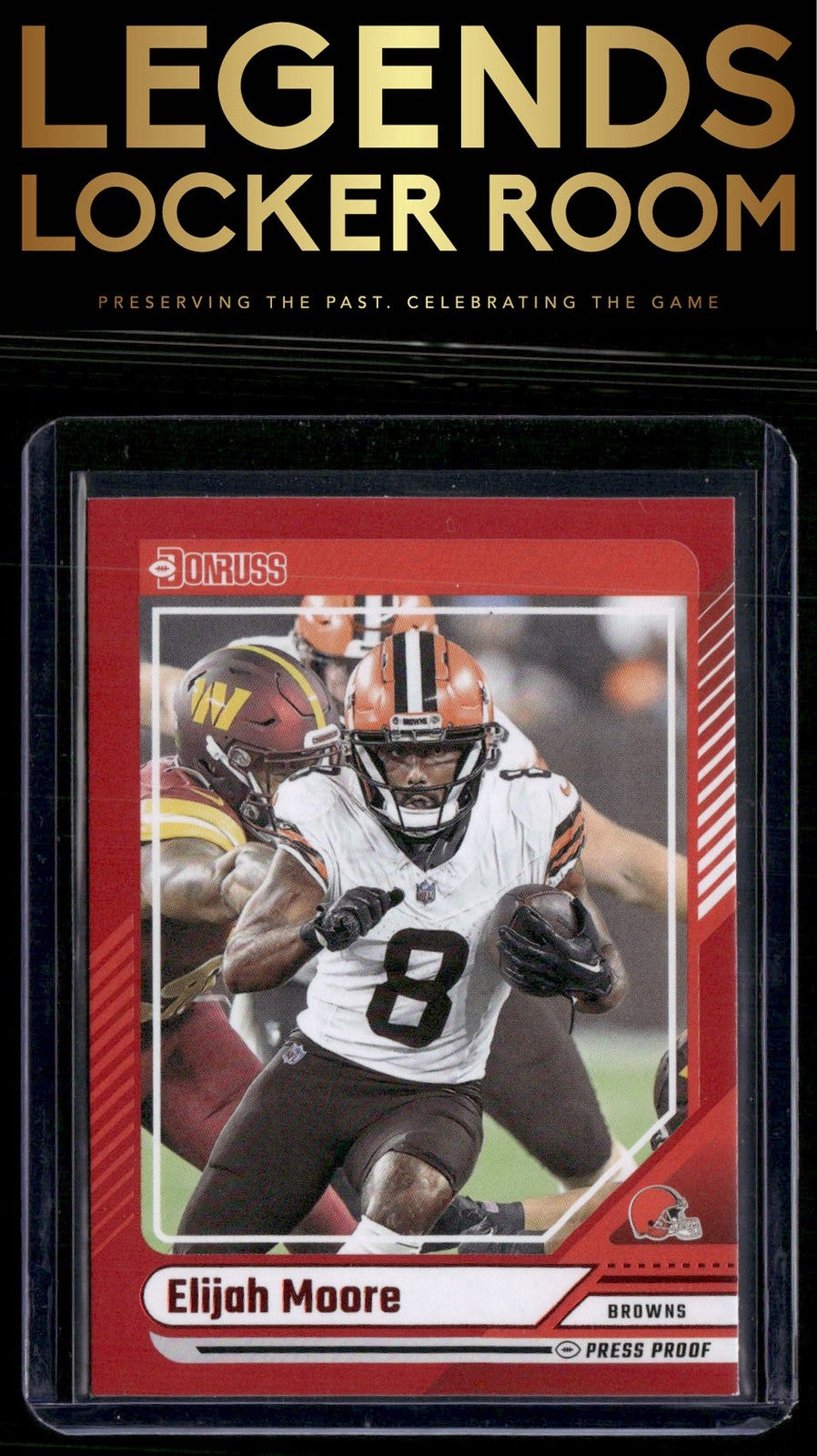 2024 Donruss #56 Elijah Moore Press Proof Red