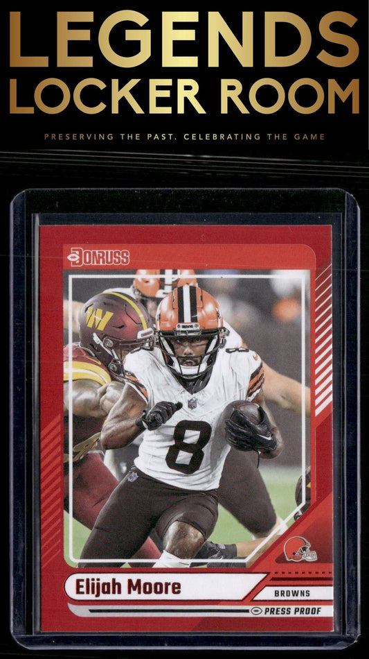 2024 Donruss #56 Elijah Moore Press Proof Red