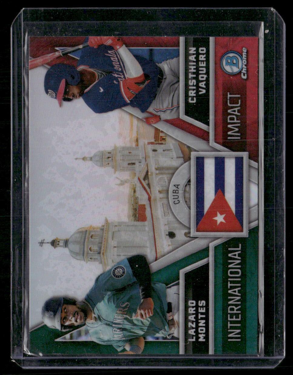2024 Bowman Chrome #II-8 Cristhian Vaquero / Lazaro Montes International Impact