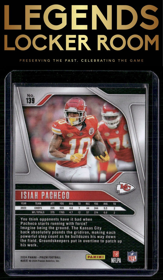 2024 Panini Prizm #139 Isiah Pacheco