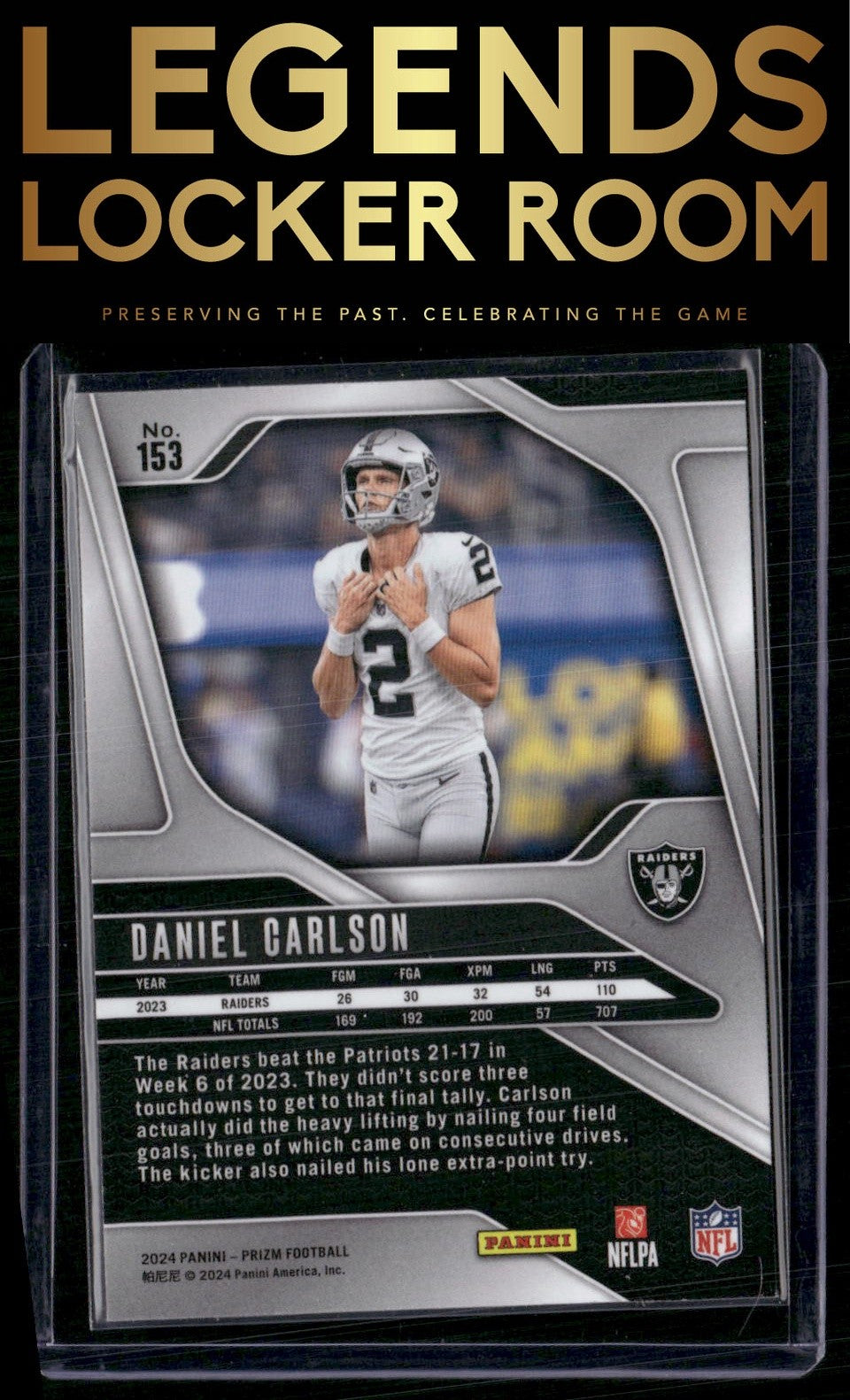 2024 Panini Prizm #153 Daniel Carlson