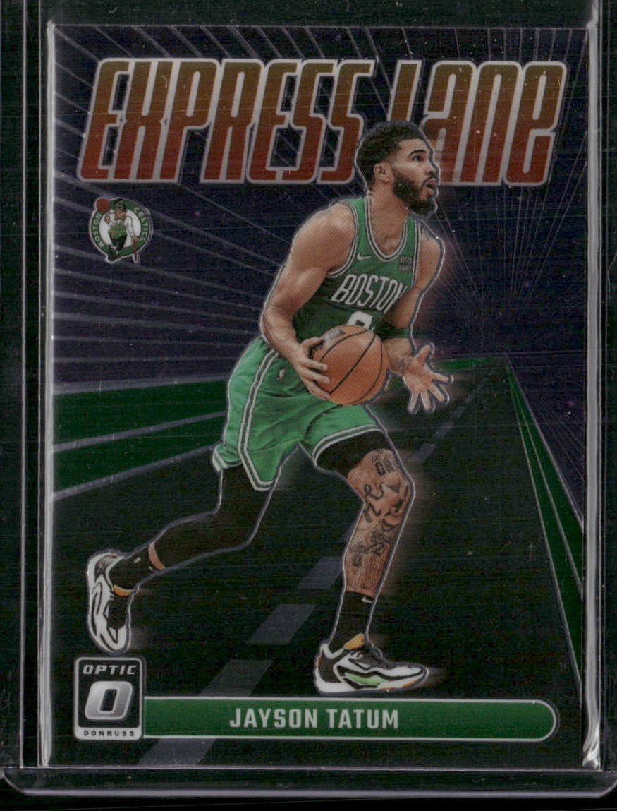 2023-24 Donruss Optic #12 Jayson Tatum Express Lane