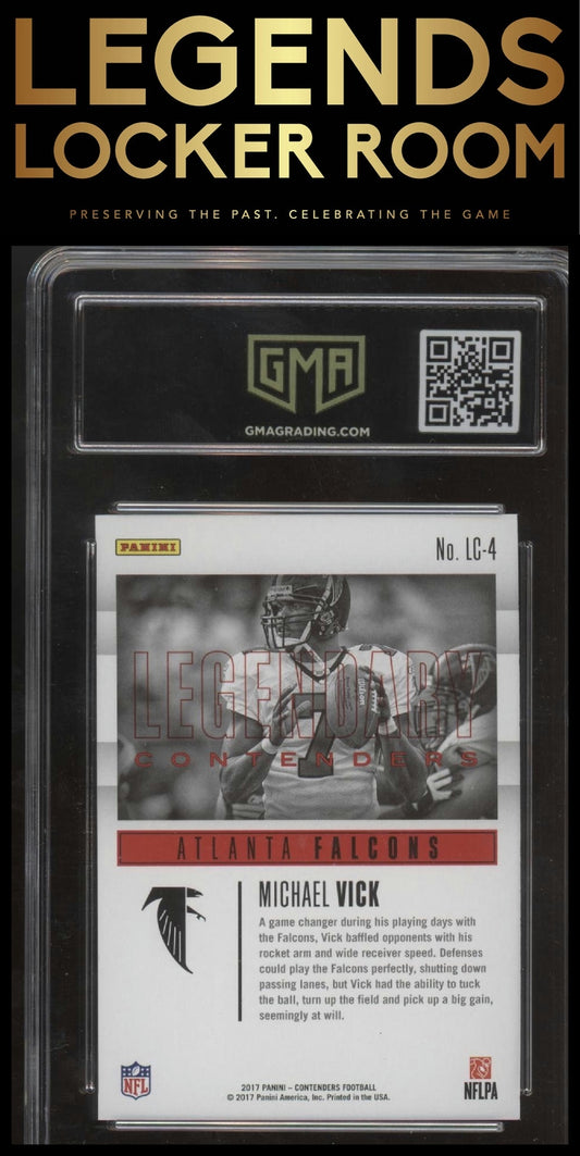2017 Panini Contenders #LC-4 Michael Vick Legendary Contenders GMA 9