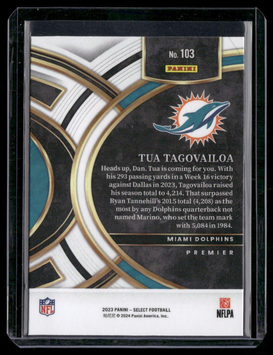 2023 Panini Select #103 Tua Tagovailoa