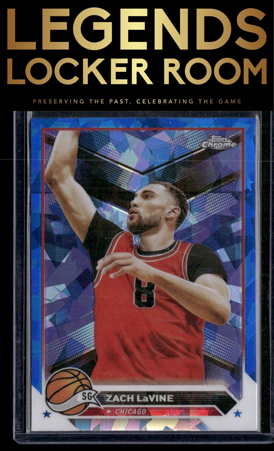 2023-24 Topps Chrome Sapphire #55 Zach LaVine