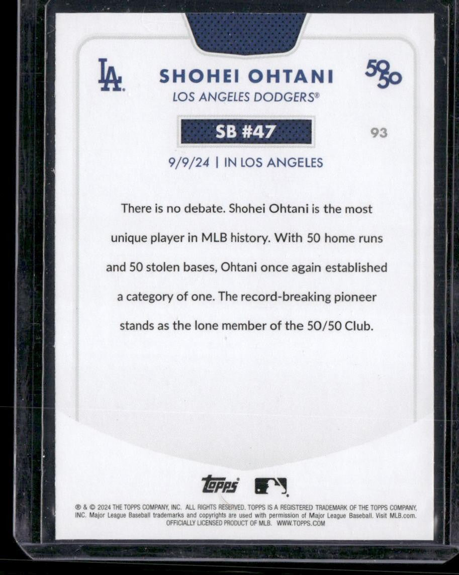 2024 Topps 50/50: Shohei Ohtani #47 Shohei Ohtani